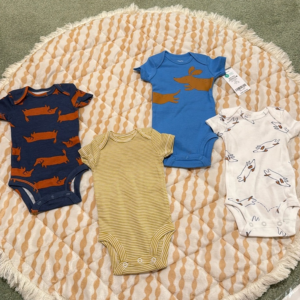 Set of 4 Carter’s newborn outfits